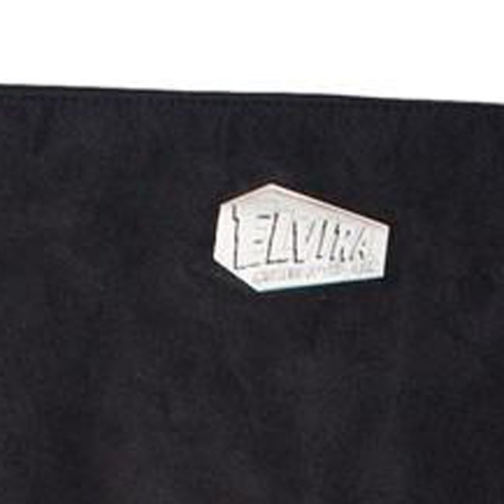 ELVIRA Black Bat Wing Large Vegan Suede Fringe Purse NWT - Picture 7 of 7
